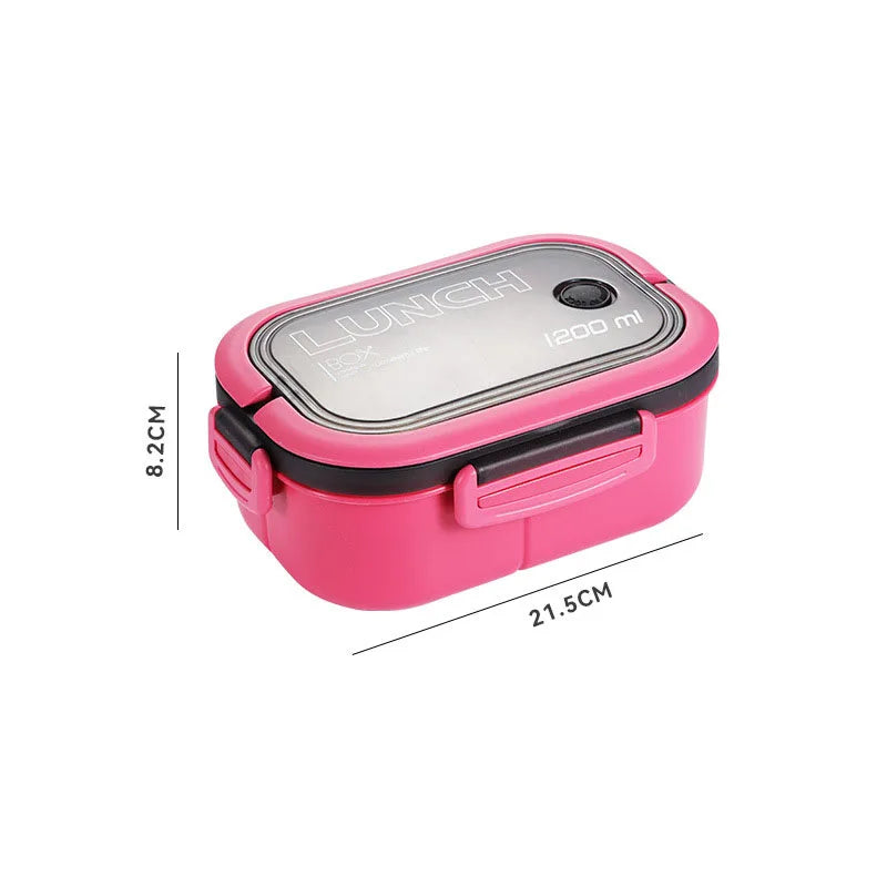 Load image into Gallery viewer, Kitchen Supplies: Single-layer, Double-layer Portable Fruit Food Box, Lunch Box with Fork Spoon and Spoon Preservation Box
