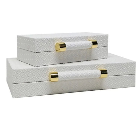 Leather Jewelry Box To Store European Style Wooden Frame Organizer Luxury Jewelry Box Empty No Grid Gift Boxes for Present