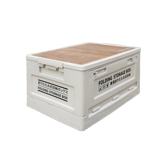 45L Large Storage Box Outdoor Indoor Camping for Family Folding Custom Car Wooden Roof Stacking Design Environment Protection