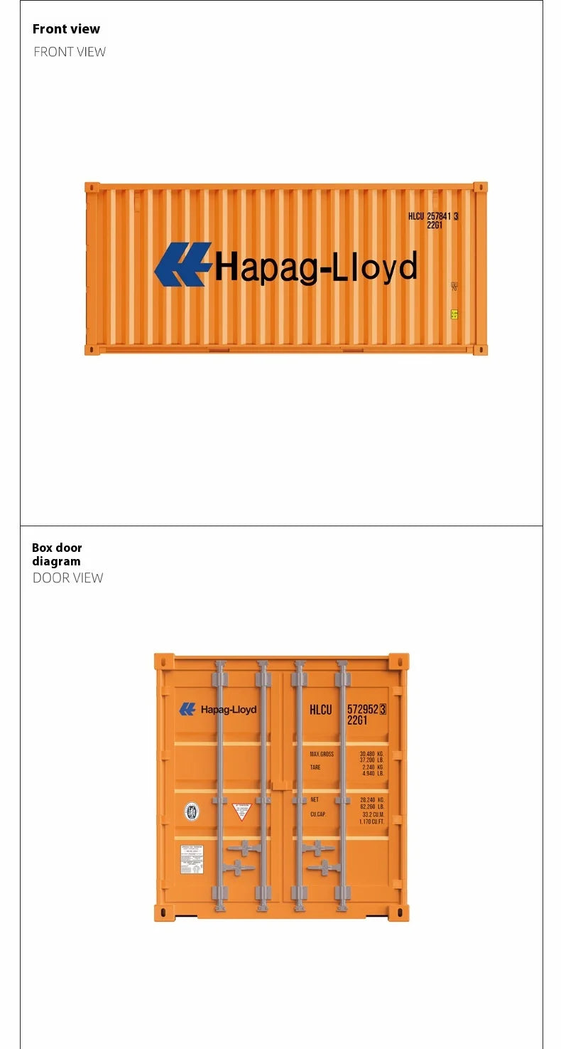 Load image into Gallery viewer, Miniature Realistic Shipping Container Model Simple Multifunctional Office Desktop Pen Holder Storage Box Home Decor Craft
