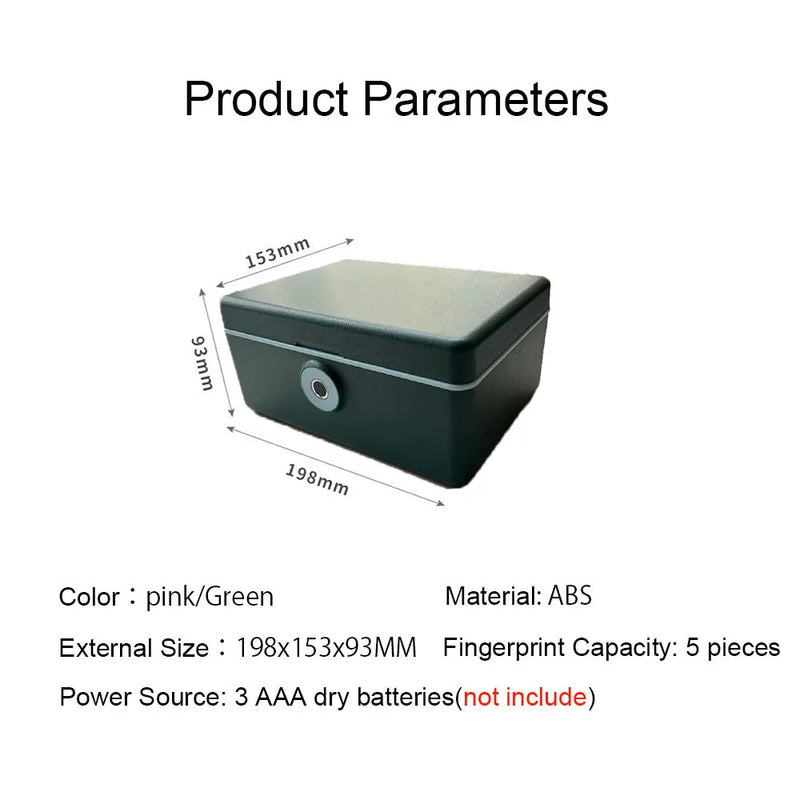Load image into Gallery viewer, Biometric Fingerprint Safe Box Mini Safe Money Cash Jewelry Security Storage Box Household File Secret Hidden Safe Cosmetic Box
