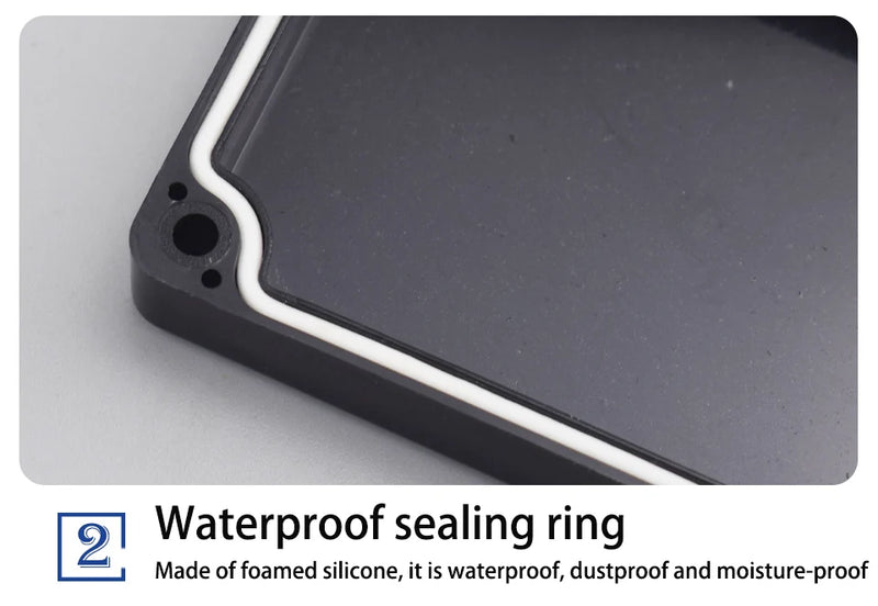 Load image into Gallery viewer, ABS Waterproof Box Housing Electronic Safe Case Plastic Boxes Black Wire Junction Box Plastic Organizer IP67 Waterproof Enclosur
