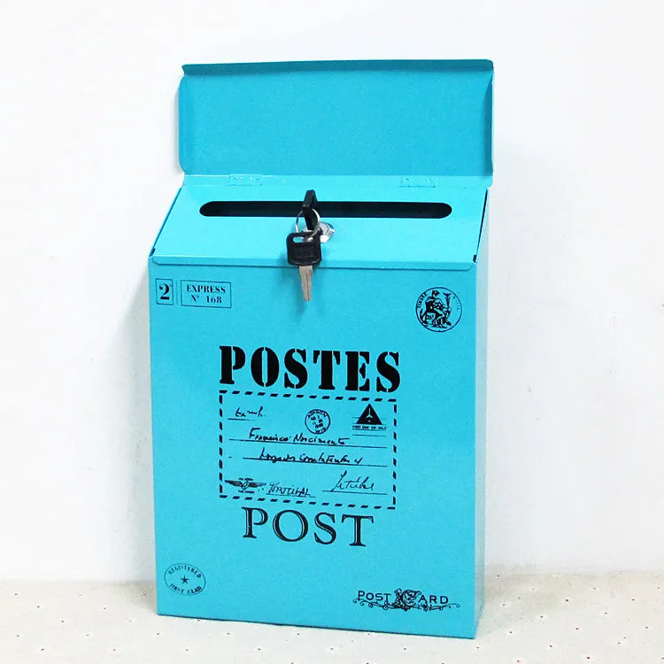 Load image into Gallery viewer, Mailbox Modern Drop Box Newspaper Holder Box Decorative Letter Box Outdoor Porch Home Office
