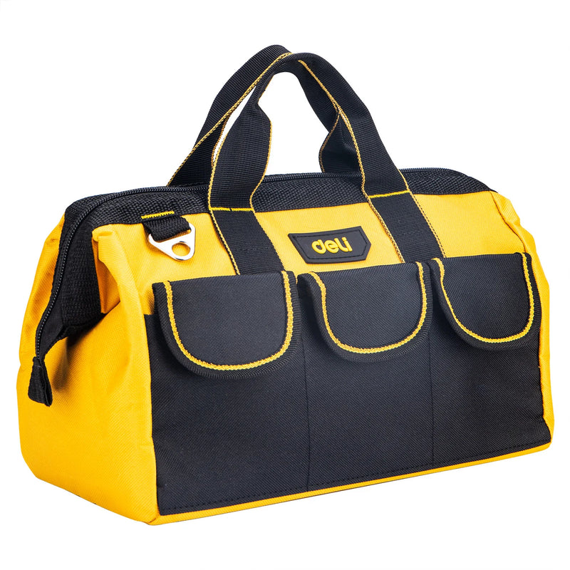 Load image into Gallery viewer, Deli Thickened Toolbox Toolbag Oxford Cloth Empty PP Plastic Storage Box Multifunctional Maintenance Tool Box Household
