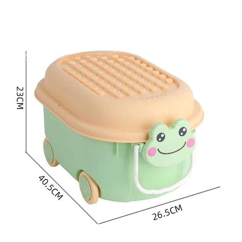 Load image into Gallery viewer, Cartoon Toy Storage Box Organizer for Child Home Snack Clothes Storage Box Large Capacity Multifunctional Plastic Storage Boxes
