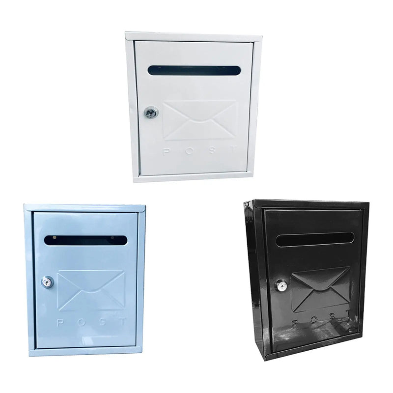 Load image into Gallery viewer, Locking Wall Mailbox Outdoor Mail Box Weatherproof Multipurpose 21.7x30x7cm for Mailings, Envelopes, Magazines Large Capacity
