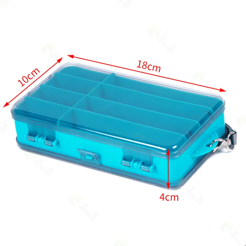 Load image into Gallery viewer, Fishing Bait Box1Double-sided Lure Box Colorful Transparent Storage Box Fishing Gear Accessories Bait Box
