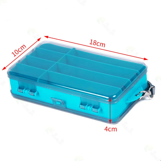Fishing Bait Box1Double-sided Lure Box Colorful Transparent Storage Box Fishing Gear Accessories Bait Box