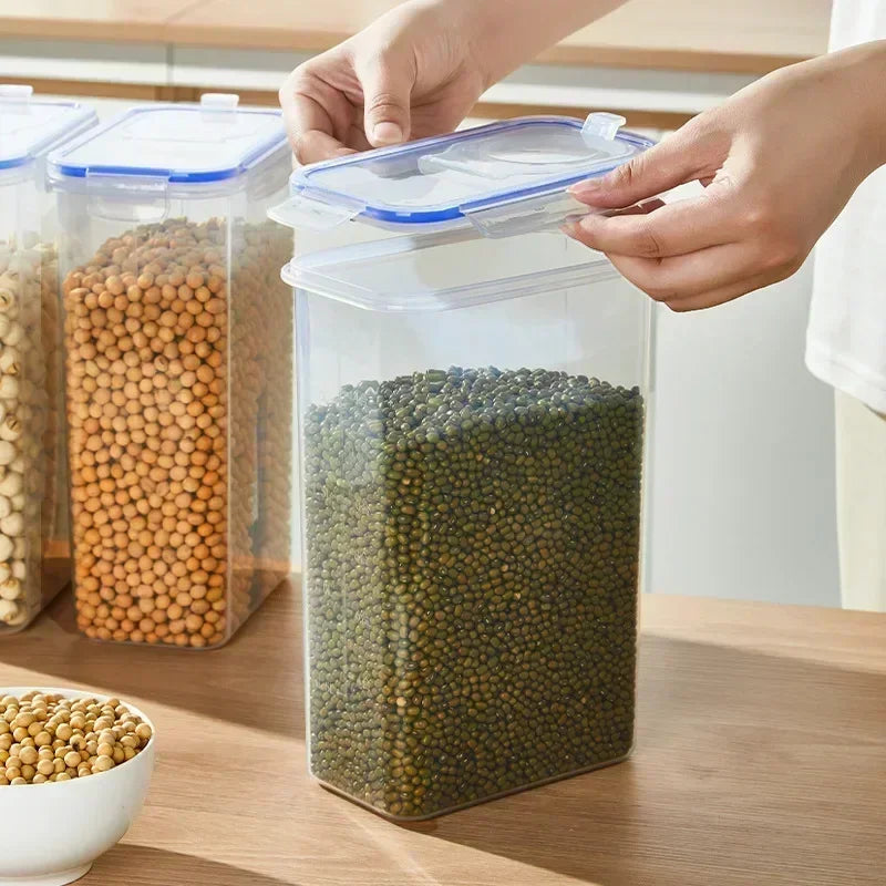 Load image into Gallery viewer, Food Storage Containers with Lids Stackable Treat Box Containers for Kitchen Pantry Organization Containers for Rice Dispenser
