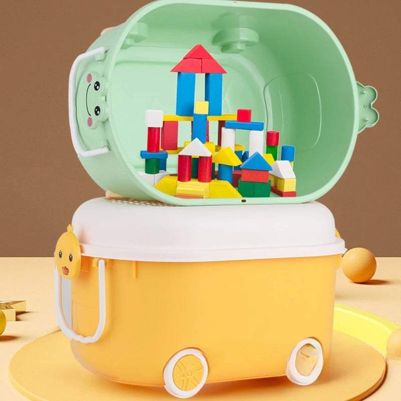 Load image into Gallery viewer, Cartoon Toy Storage Box Organizer for Child Home Snack Clothes Storage Box Large Capacity Multifunctional Plastic Storage Boxes
