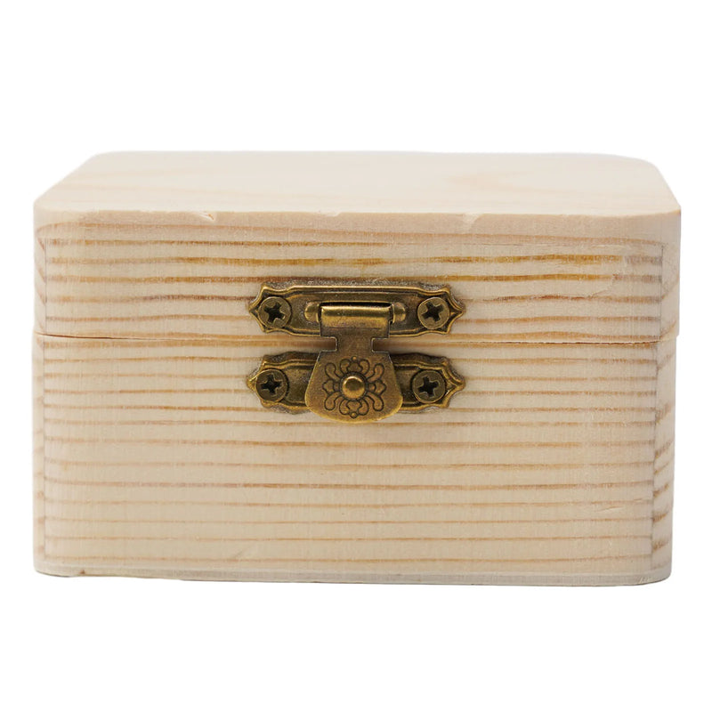 Load image into Gallery viewer, Wooden Storage Box Plain Wood With Lid Multifunction Square Hinged Crafts Gifts Boxes For Home Supply Storages Decoration
