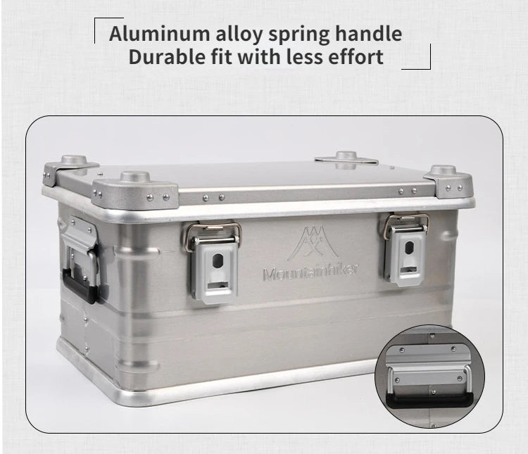Load image into Gallery viewer, 30-80L Outdoor Storage Box Camping Picnic Travel Aluminum Alloy Large Capacity Box Accessories Storage Bag Hiking Accessories
