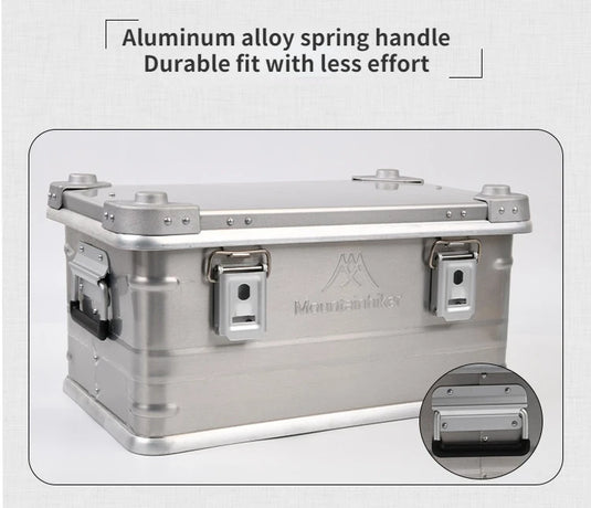 30-80L Outdoor Storage Box Camping Picnic Travel Aluminum Alloy Large Capacity Box Accessories Storage Bag Hiking Accessories