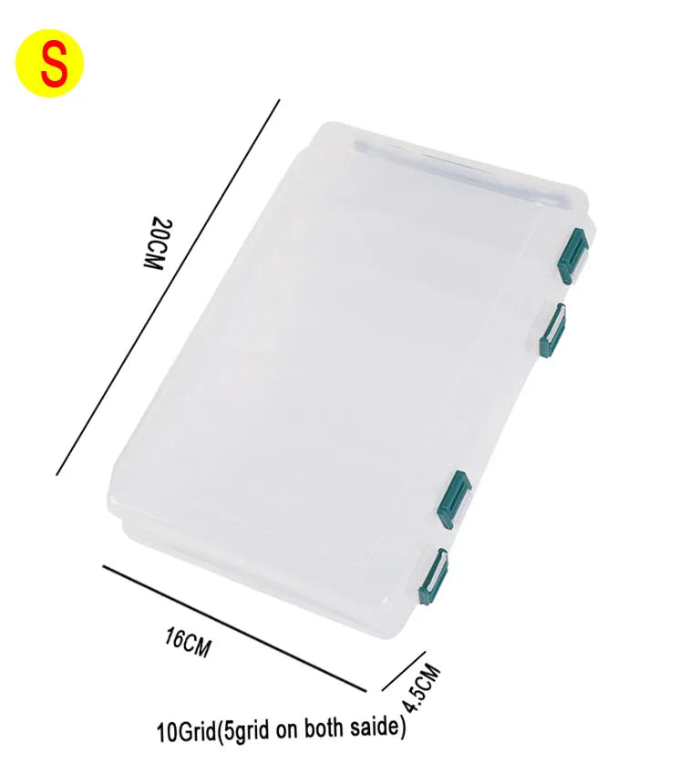 Load image into Gallery viewer, Fishing Tackle Box Lure Storage 14 Compartments Double Sided Lure Hook Boxes Baits Container Storage Case Fishing Accessories
