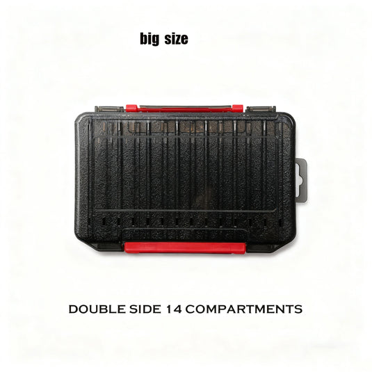 Fishing Tackle Boxes Double Layer Bait Container Portable Organizer Boxes Compartments Fishing Accessories Plastic Case