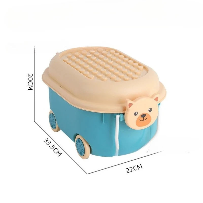 Load image into Gallery viewer, Cartoon Toy Storage Box Organizer for Child Home Snack Clothes Storage Box Large Capacity Multifunctional Plastic Storage Boxes
