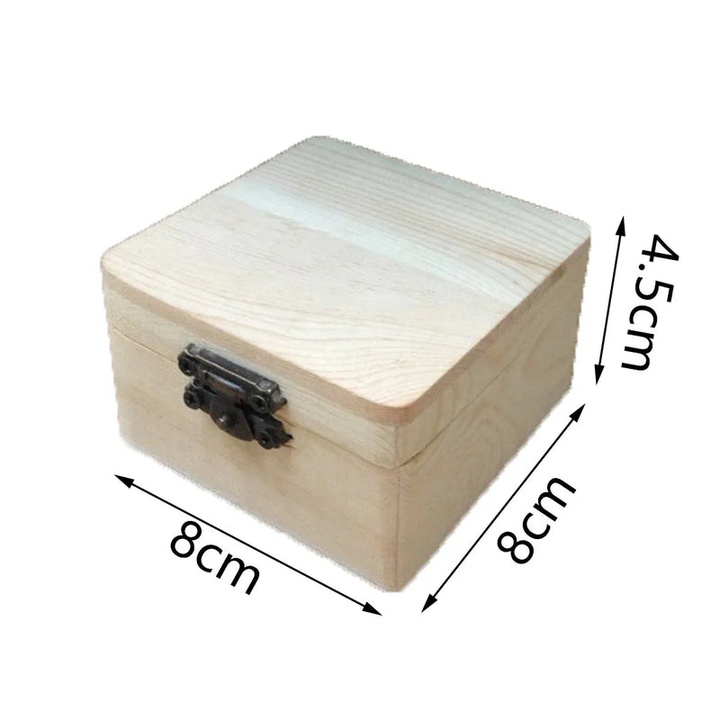 Load image into Gallery viewer, Wooden Storage Box Plain Wood With Lid Multifunction Square Hinged Crafts Gifts Boxes For Home Supply Storages Decoration
