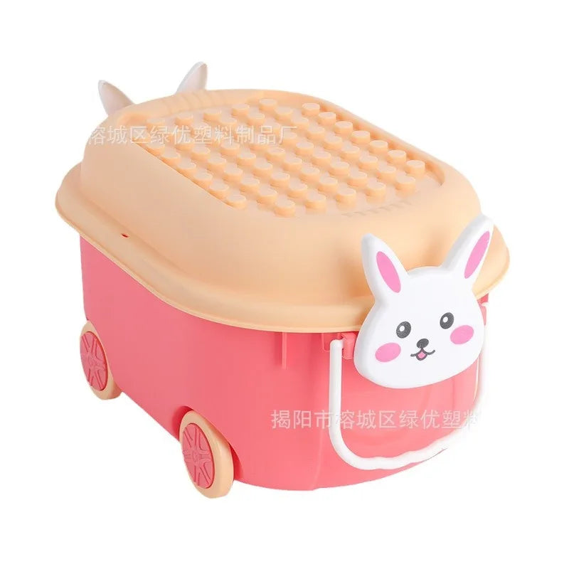 Load image into Gallery viewer, Cartoon Toy Storage Box Organizer for Child Home Snack Clothes Storage Box Large Capacity Multifunctional Plastic Storage Boxes
