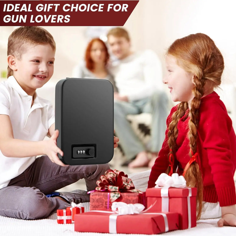 Load image into Gallery viewer, Security Safe Box Personal Safe with Steel Combination Lock and Security Cable Home Safe Anti-Theft Digital Home Gun Safe Box

