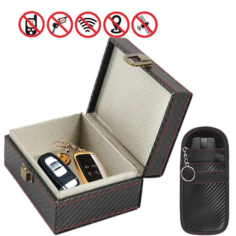 Load image into Gallery viewer, Signal Blocker Security Box Mobile Phone Storage Box for Bank Phone Card Car Keyless Anti-Theft Faraday Box Shielding Security
