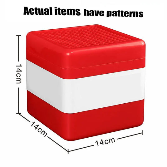 Magnetic Building Blocks Storage Box Snack Toy Blocks Storage Bucket Plastic Organizer Container DIY Assembly Toys For Kids Gift