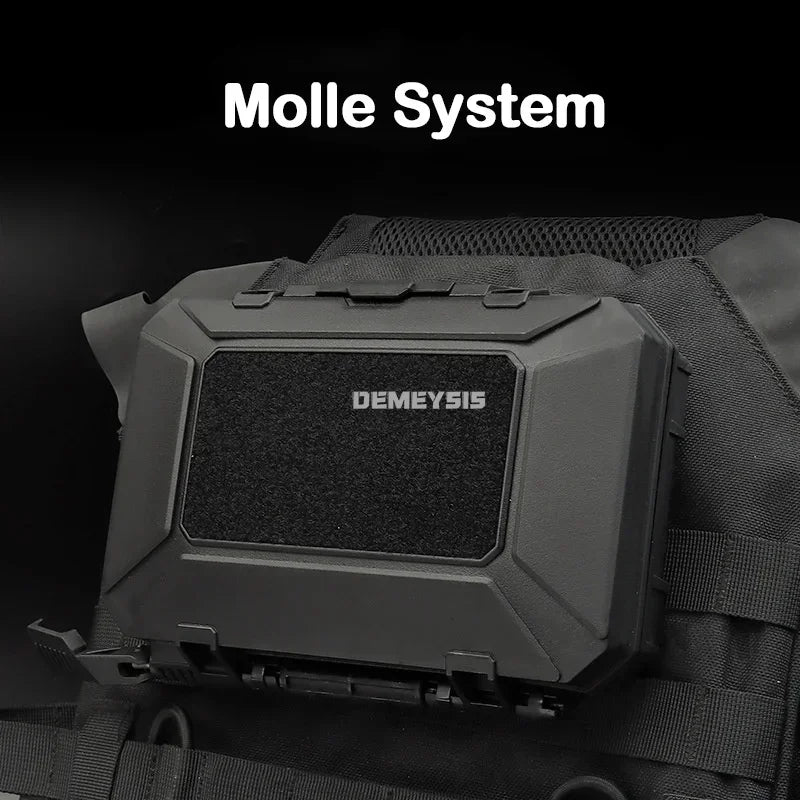 Load image into Gallery viewer, Tactical Equipments Storage Box  Waterproof Outdoor Hunting Gun Accessories Carry Case Lockable Molle Hard Shell Bag
