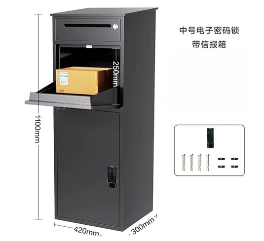 Letter Box Post Office Mailboxes Weatherproof-Parcel-Drop-Box For Residential