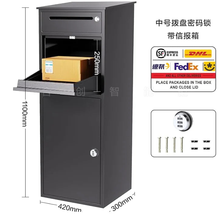 Load image into Gallery viewer, Letter Box Post Office Mailboxes Weatherproof-Parcel-Drop-Box For Residential
