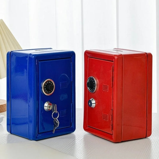 Decorative Box Password Lock Mini Safe Box Anti-Theft Cabinet Piggy Bank Metal Money Storage Box Cash Savings