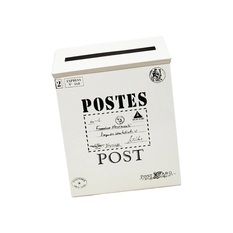 Load image into Gallery viewer, Wall Hanging Mail Box Opinion Box Metal Postbox Letterbox Wall Mounted Mailbox for Outdoor Yard Home Office Front Door Garden
