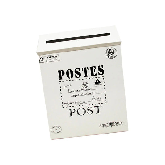 Wall Hanging Mail Box Opinion Box Metal Postbox Letterbox Wall Mounted Mailbox for Outdoor Yard Home Office Front Door Garden