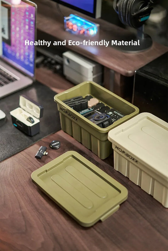 Industrial Style Large Capacity Camping Storage Box Thickened Desktop Organizer for Car Miscellaneous Item Storage