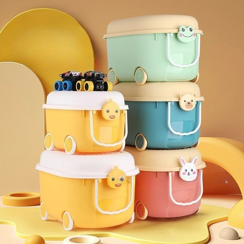 Load image into Gallery viewer, Cartoon Toy Storage Box Organizer for Child Home Snack Clothes Storage Box Large Capacity Multifunctional Plastic Storage Boxes
