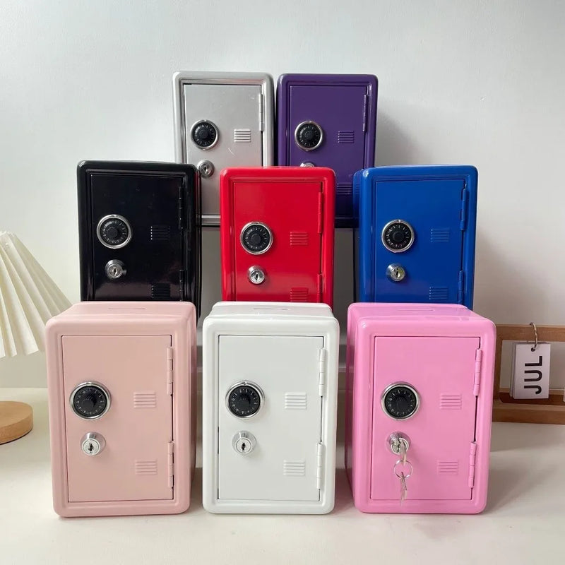 Load image into Gallery viewer, Decorative Box Password Lock Mini Safe Box Anti-Theft Metal Strongbox Cabinet Money Bank Valuables Security
