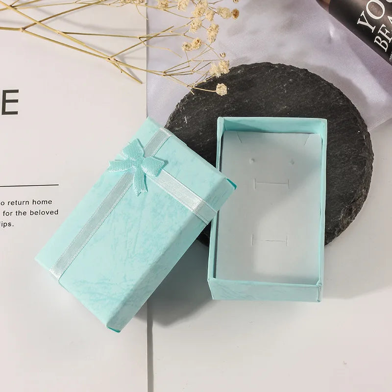 Load image into Gallery viewer, 5*8cm Jewelry Box Jewelry Packaging Ring and Earrings Boxes Necklace Carrying Cases Dainty Gift Boxes for Festival
