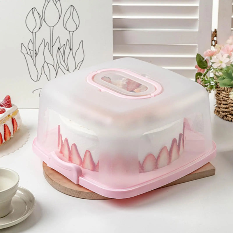 Load image into Gallery viewer, 10 Inch Portable Cake Box Food Fresh-keeping Box Refrigerator Receiving Box Fruits Vegetables Outdoor Camping Storage Boxs
