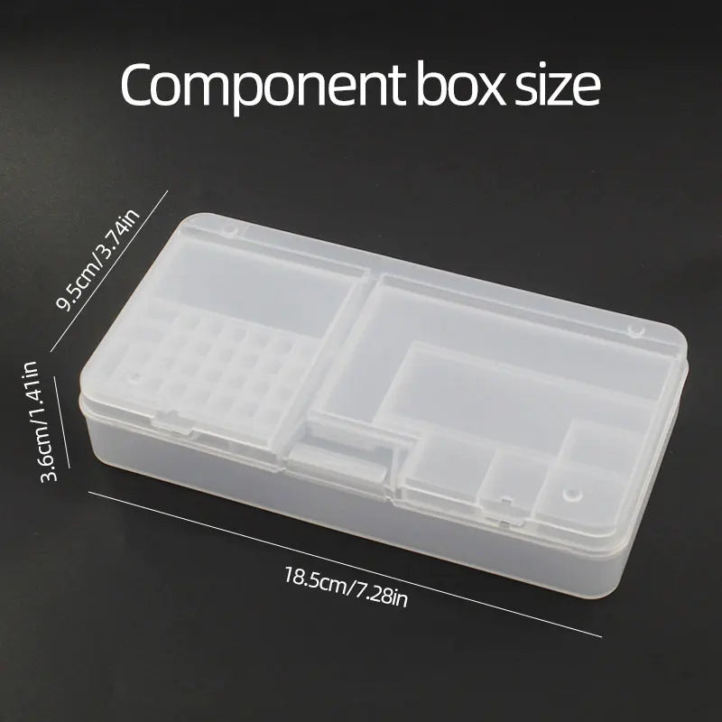 Load image into Gallery viewer, Box, Electronic Components, Transparent Plastic Storage, Small Screw Accessories, Tool Classification Grid
