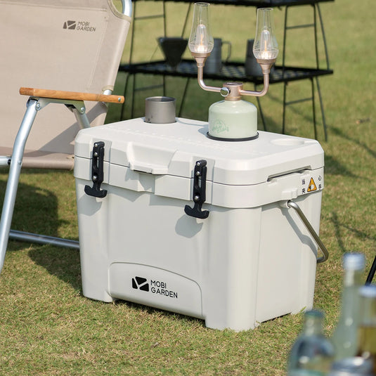 MOBI GARDEN Camping Ice Box 25L Portable Large Capacity Car Refrigerator Food Barbecue Cold Storage Outdoor