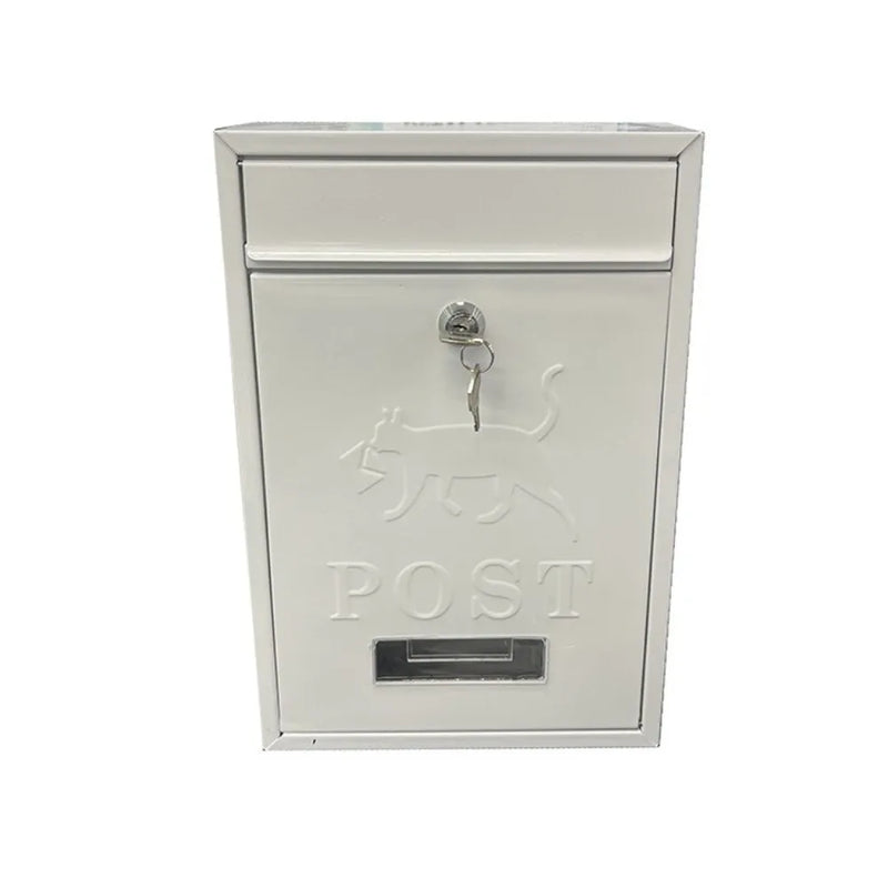 Load image into Gallery viewer, Rainproof Wall Mounted Mailbox Safe Locking with 2 Keys Tinplate Letter Boxes Clear Window Iron Large Mail Drop Box Garden
