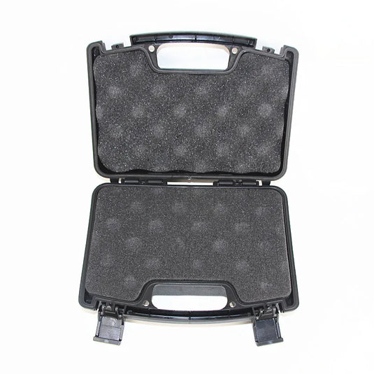 Hard box with foam, lockable waterproof portable 2 pistols, used for storage box of outdoor shooting and Hunting shooting ground