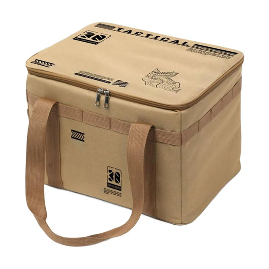 30L Camping Storage Box Soft Tableware And Kitchenware Storage Box Foldable Organizer Bag For Stove Pots Bowls Camping Equipment