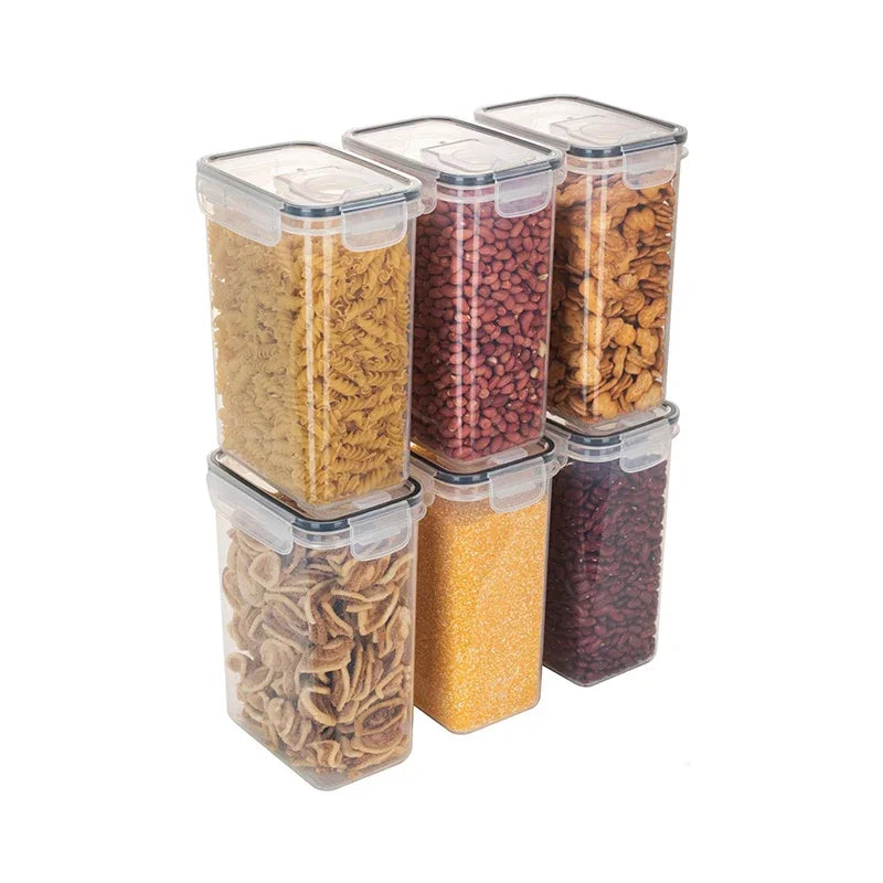 Load image into Gallery viewer, Food Storage Containers with Lids Stackable Treat Box Containers for Kitchen Pantry Organization Containers for Rice Dispenser
