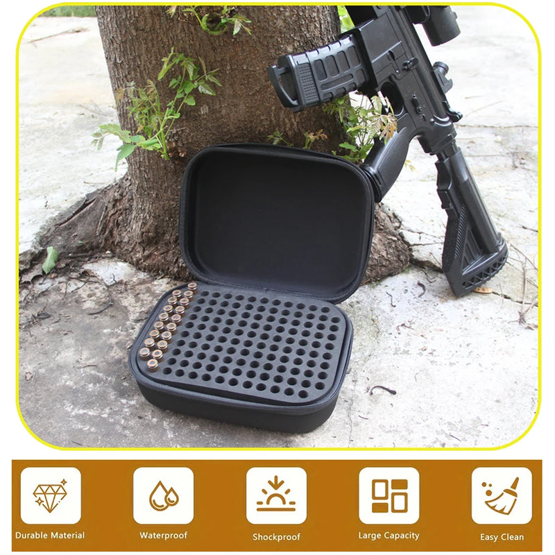 Load image into Gallery viewer, Hunting Tactical Ammo Box 7.62mm Shell Holder Bullet Case 136 Rounds Ammunition Container Rifle Cartridge Carry Storage Box
