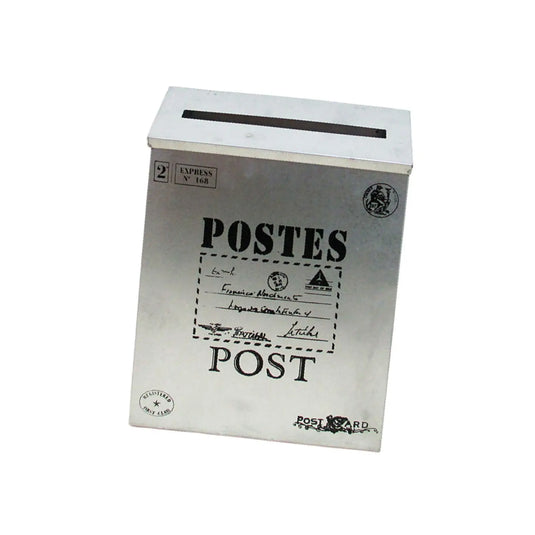 Wall Hanging Mail Box Opinion Box Metal Postbox Letterbox Wall Mounted Mailbox for Outdoor Yard Home Office Front Door Garden
