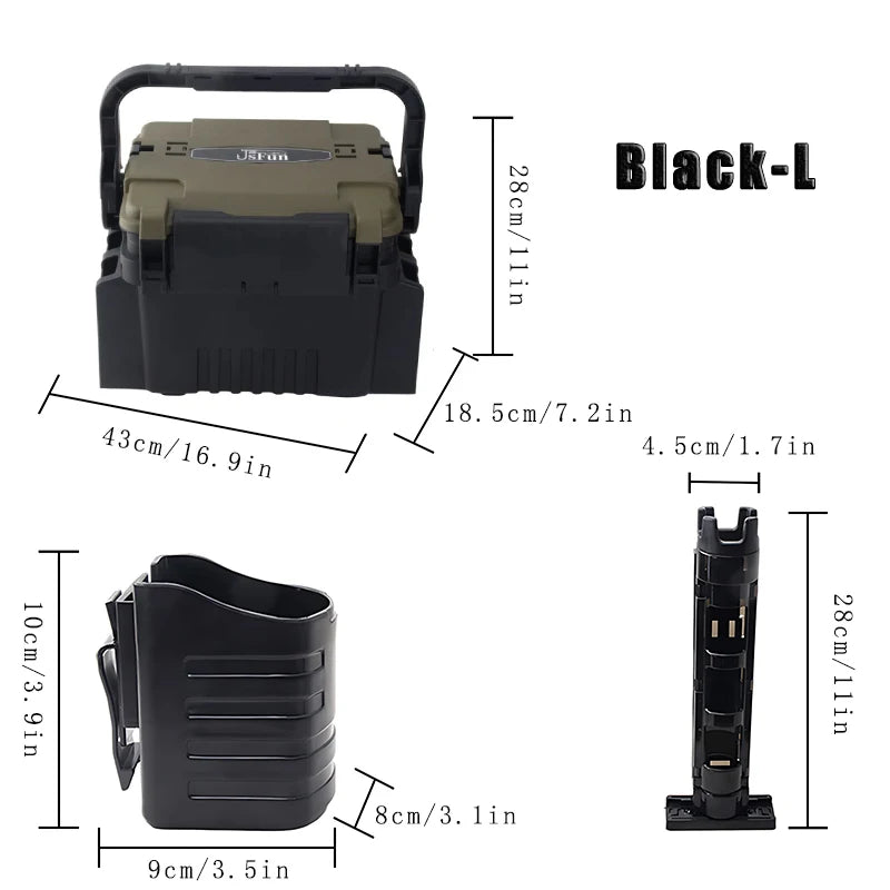 Load image into Gallery viewer, Large Fishing Box Organizer Multi-function Lure Live Fish Bucket Thickening Storage Box Fishing Accessories Tackle Box Pesca
