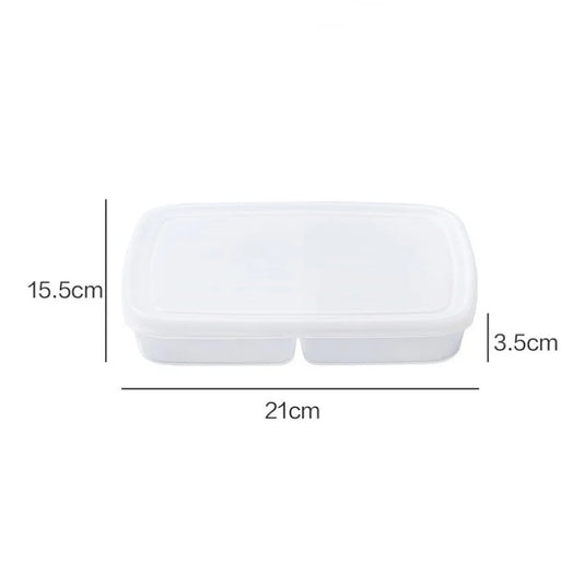 1PCS 4 Grids Food Fruit Storage Box Portable Compartment Refrigerator Freezer Organizers Meat Onion Ginger Container Boxes