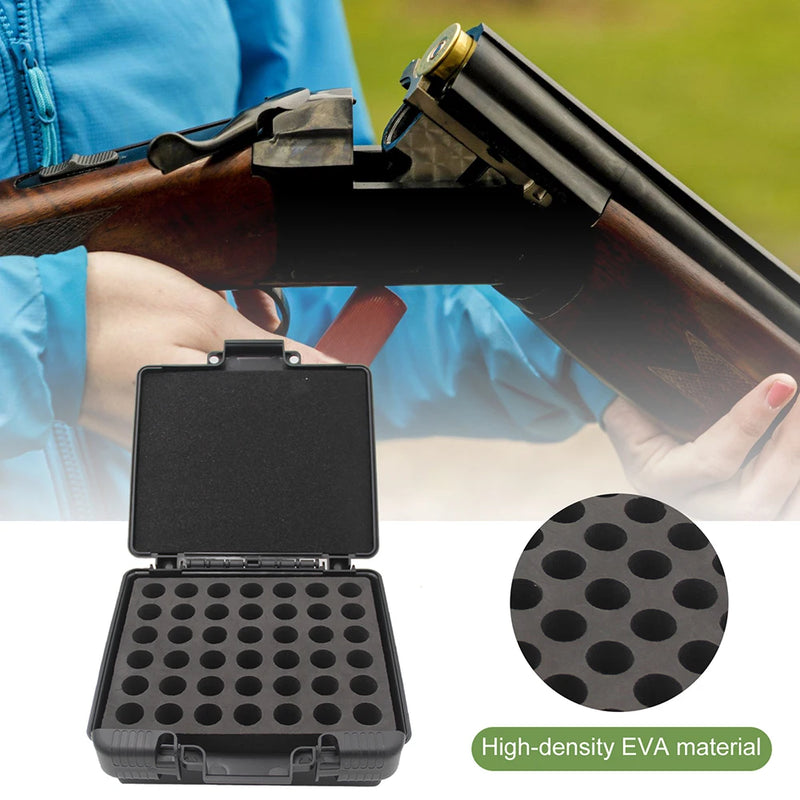 Load image into Gallery viewer, Tactical 12Ga Ammo Box 42 Rounds Bullets Case Pistol Rifle Ammunition Holder Cartridge Storage Box Case for Hunting Shooting
