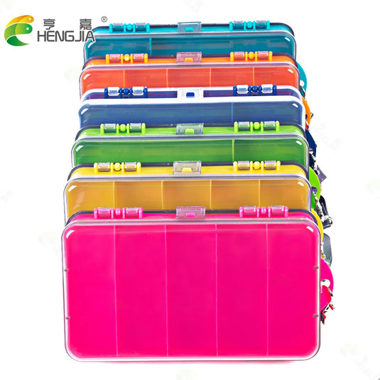 Fishing Bait Box1Double-sided Lure Box Colorful Transparent Storage Box Fishing Gear Accessories Bait Box