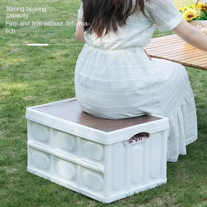 Load image into Gallery viewer, 1 Outdoor Camping Storage Box With Handle, 15L Foldable Storage Box, Portable Camping And Picnic Storage Box, Car Luggage
