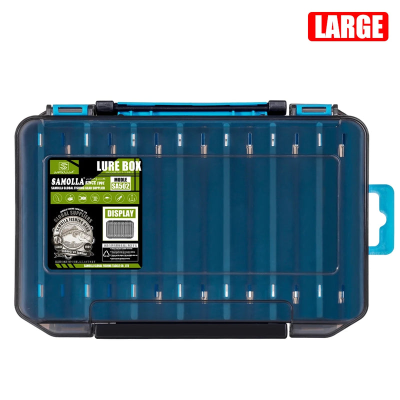 Load image into Gallery viewer, Fishing Tackle Box 14 Compartments Fishing Accessories Lure Hook Storage Case Double Sided Fishing Tool Organizer Boxes
